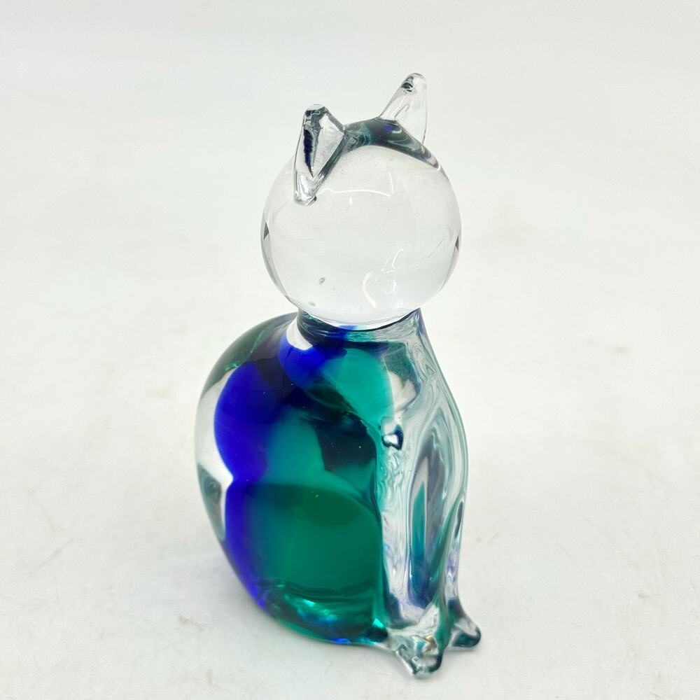 V. NASON & C Hand Blown Murano Art Glass Cat Figurine